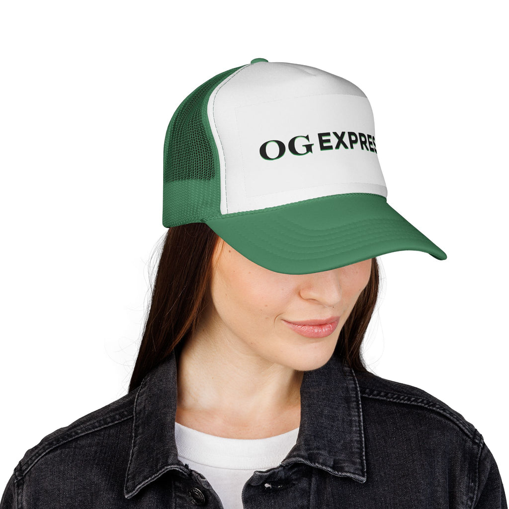 OG Express Trucker Cap, Customizable Cap, Outdoor Gear, Casual Style, Perfect Gift for Friends and Family