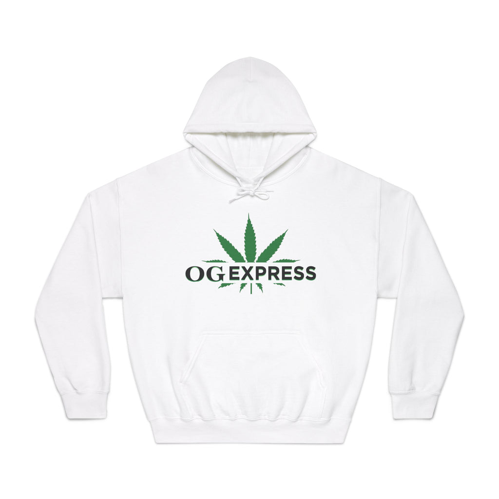 OG Express Unisex Hooded Sweatshirt, Casual Streetwear, Marijuana Apparel, Perfect Gift for Friends, Cozy & Stylish Lifestyle
